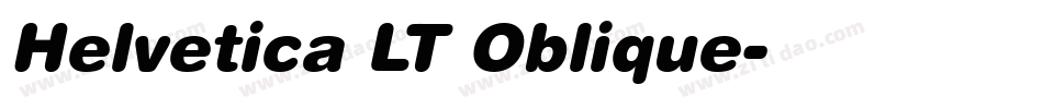Helvetica LT Oblique字体转换
